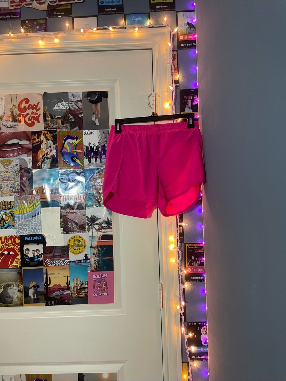 Kids Hot Pink Athletic Shorts